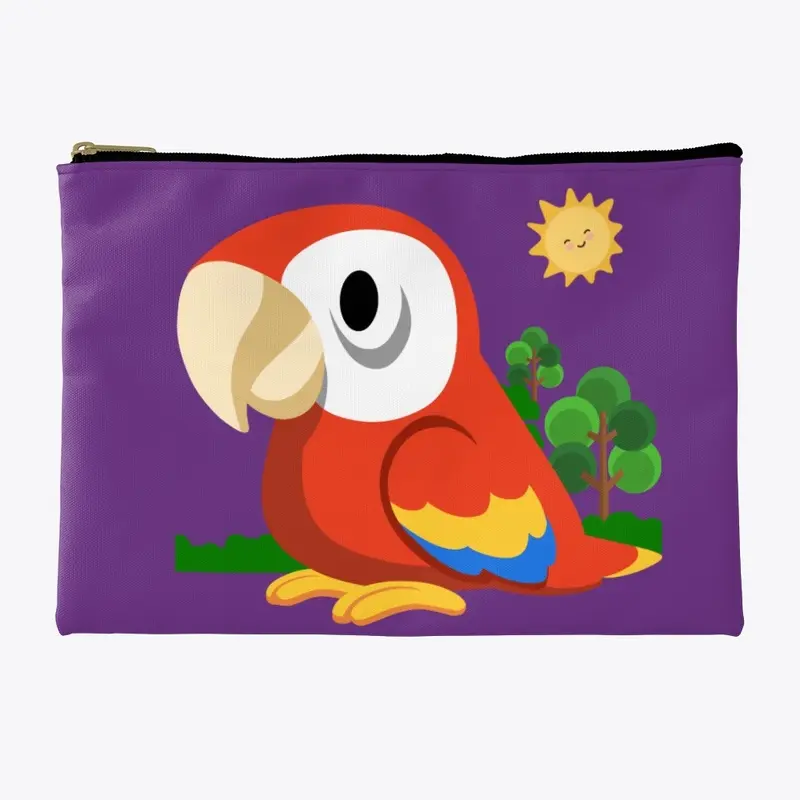 Chibi Macaw Pencil Pouch