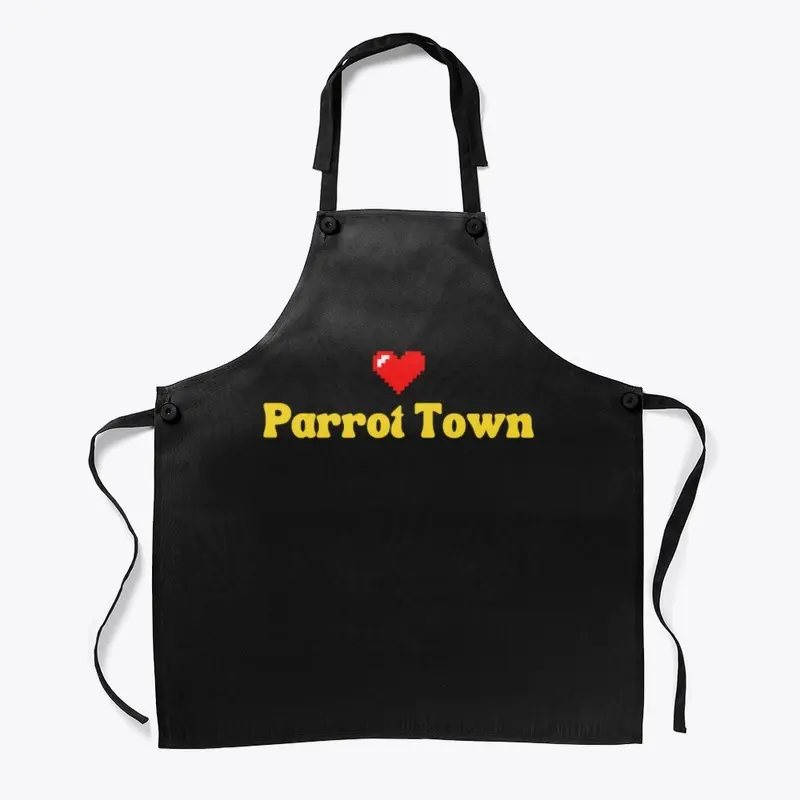 Parrot Town Pixel Heart Apron