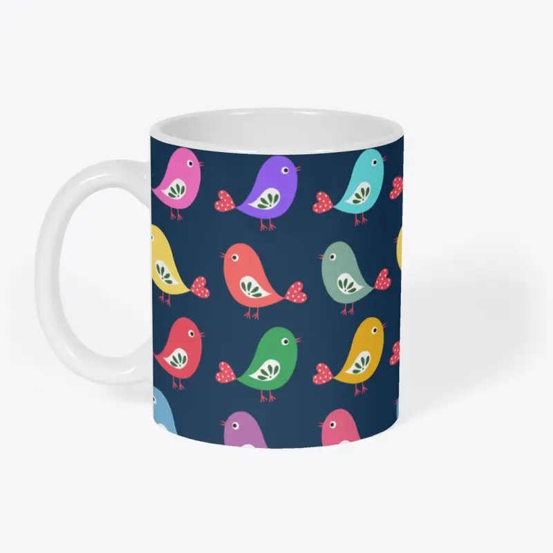 Colorful Birb Mugs